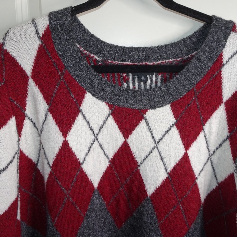 Brand New Torrid Vegan Cashmere Argyle Sweater - Picture 5 of 8